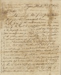 Letter, Van Merider in Bayou Black, Louisiana to His Father, Dr. John C. Smith in Natchez, Mississippi, November 9, 1832 by Van Merider