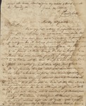 Letter, James Cotten, in Natchez, Mississippi to Rev. James Smylie in Elysian Fields, Amite County, Mississippi, June 20, 1823 by James Cotton