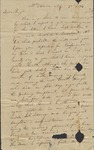 Letter, from J.P Drake, Mount Vernon, Virginia to Rev. Benjamen Michael Drake in New Orleans, Louisiana, November 3, 1826 by J. P. Drake