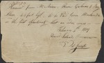 Receipt, Mr. Mason for a Boat and Enslaved Person, Round Island,  February 4, 1807