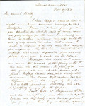 Letter, Reverend Kenner to Mrs. Molly Kenner, November 2, 1853