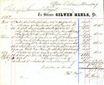 Receipt, Estate of Samuel Tagot to Steamer Silver Heels, Dr., April 18, 1859