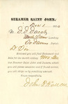 Bill, Steamer Saint John to J. J. Jacobs, December 1, 1880
