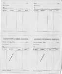 Mississippi Lumber Company Delivery Slips, circa 1890-1899 by Mississippi Lumber Company