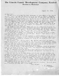 Letter from J.S. Johnson, August 12, 1910 by J. S. Johnson