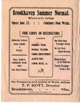 Brookhaven Summer School Flyer by T. P. Scott