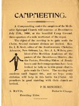 Christian Camp Meeting Notice, July 27, 1899 by P. H. Rembert