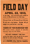 Field Day Flyer, April 12, 1910 by A. B. Schauber