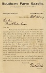 Letter, Tait Butler to The Leader, October 1, 1897 by Tait Butler