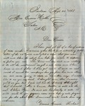Letter, Richard to Eudora Hobbs , April 24, 1861