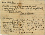 Receipt for tuition, April 13, 1863 by I. M.F. Browne