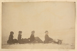 White Settlers on a Sled in the Snow by Andrew Bowles Holder