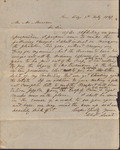 Letter, Obett Sernt to John L. McMauran, February 7, 1847 by Obett Sernt