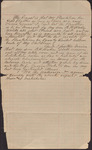 Draft of the Will of Isaac R. Wade, 188? by Isaac R. Wade