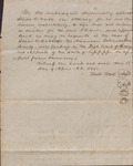 Draft of Power of Attorney Document, Walter Wade to Isaac R. Wade, April 15, 1845