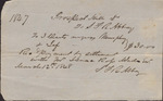 Receipt, Prospect Hill to S. F. R. Abbaz, 1847