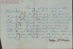 Promissory Note Receipt, March 4, 1850