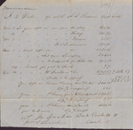 Memorandum, Isaac R. Wade Account with J. L. Person, Cash Bills