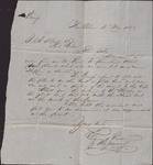 Letter, Curry and Person via John Jennings to Isaac R. Wade, May 3, 1853