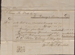 Account Statement, Isaac R. Wade to Curry and Person, may 3, 1853