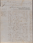 Account Statement, Hall, Kemp and Co. to Isaac R. Wade, January 30, 1857