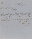 Letter, J. J. Person to Isaac R. Wade, September 23, 1858