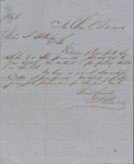 Letter, J. J. Person to Isaac R. Wade, October 2, 1858