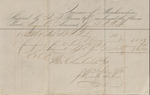 Shipping Invoice, J. J. Person to Isaac R. Wade, October 20, 1858