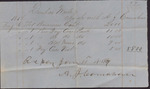 Receipt, Dunbar Wade to A. J. Cavanah, January 4, 1850