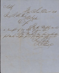 Letter, J. J. Person to Isaac R. Wade, December 4, 1858