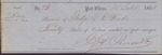 Cotton Receipt, Isaac R. Wade from J. J. Person and Co., September 18 1858