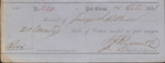 Cotton Receipt, Isaac R. Wade from J. J. Person and Co. for Duncan, October 14, 1858
