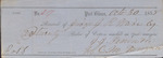 Cotton Receipt, Isaac R. Wade from J. J. Person and Co. for C. M. Dougall, October 30, 1858