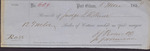 Cotton Receipt, Isaac R. Wade from J. J. Person and Co. for J. H. Duncan, March 5, 1859