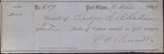 Cotton Receipt, Isaac R. Wade from J. J. Person and Co., April 9, 1859