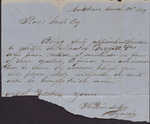 Letter, H. Poindexter to [Isaac} Ross Wade, March 31, 1859