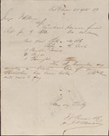 Letter and Receipt, J. J. Person and Co. to Isaac R. Wade, April 24, 1859