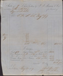 Statement, Sale of Isaac Wade's Cotton May 31, 1859
