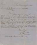 Letter, J. H. Duncan for J. J. Person and Co. to Isaac R. Wade, January 22, 1861