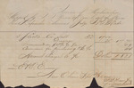 Invoice for Merchandise, Shipped by J. J. Person and Co. to Isaac R. Wade, September 21, 1861