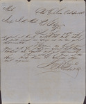 Letter, J. J. Person and Co. to Isaac R. Wade, October 30, 1861