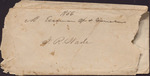 Envelope, M. Eseman Account and Vouchers, Isaac R. Wade, 1866