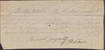 Receipt,, Isaac R. Wade to J. Hochstruser, 1866