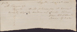 Payment Request to M. Eiseman and Co. from Isaac R. Wade, August 29, 1866