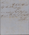 Letter, J. J. Person and Co. to Issac R. Wade, September 4, 1860