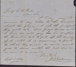 Letter, W. B. Fulkerson to Isaac R. Wade, September 8, 1860