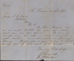 Letter, J. H. Duncan on behalf of J. J. Person and Co. to Isaac R. Wade, September 29, 1860