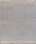 Letter, J. H. Duncan on behalf of J. J. Person to Isaac R. Wade, October 25, 1860