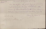Promissory Note, Henry Barnes to B. Y. Wade, January 24, 1872