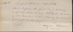 Promissory Note, Major Roberson to B. Y. Wade, January 24, 1872